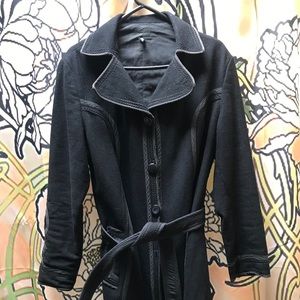 Black wool jacket , light coat